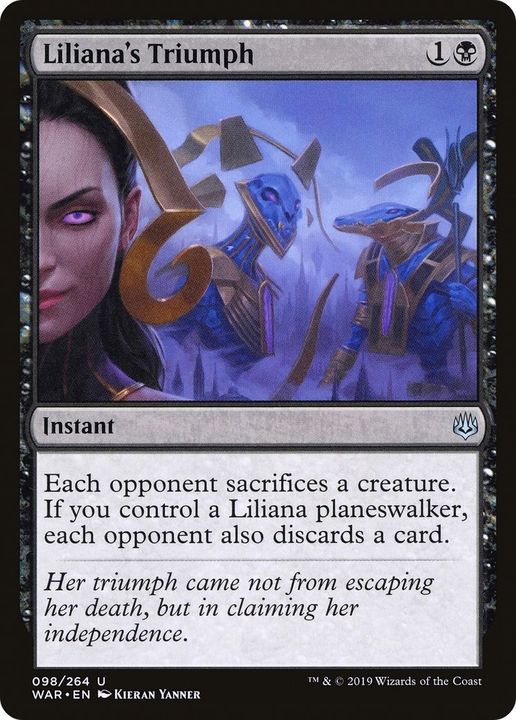 Liliana's Triumph in the group Magic the Gathering / Types / Colors / Black at Proxyprinters.com (48234)