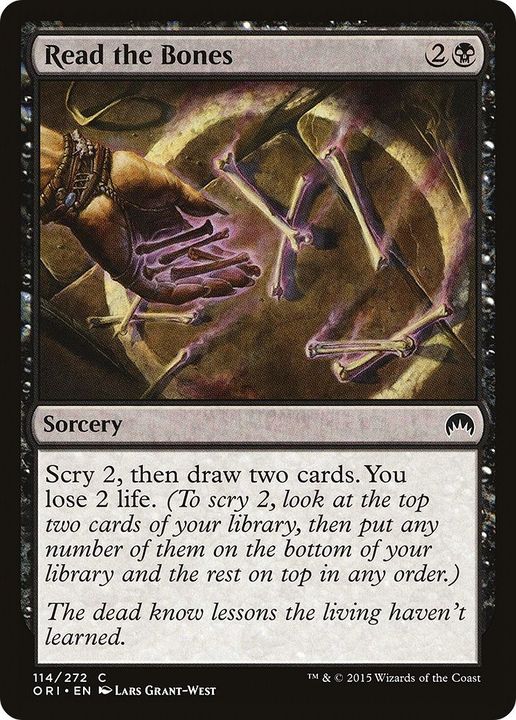 Read the Bones in the group Magic the Gathering / Types / Colors / Black at Proxyprinters.com (4824)