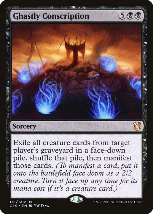 Ghastly Conscription in the group Magic the Gathering / Sets / Commander 2019 at Proxyprinters.com (48262)