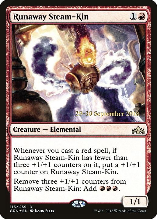 Runaway Steam-Kin in the group Magic the Gathering / Types / Colors / Red at Proxyprinters.com (48274)