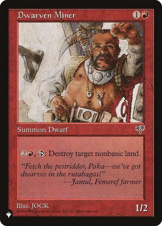 Dwarven Miner in the group Magic the Gathering / Types / Colors / Red at Proxyprinters.com (48294)