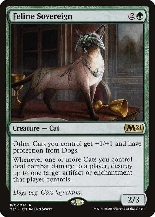 Feline Sovereign in the group Magic the Gathering / Types / Colors / Green at Proxyprinters.com (48295)