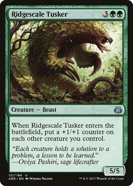 Ridgescale Tusker in the group Magic the Gathering / Types / Colors / Green at Proxyprinters.com (48315)