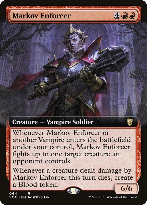 Markov Enforcer in the group Magic the Gathering / Types / Colors / Red at Proxyprinters.com (48332)