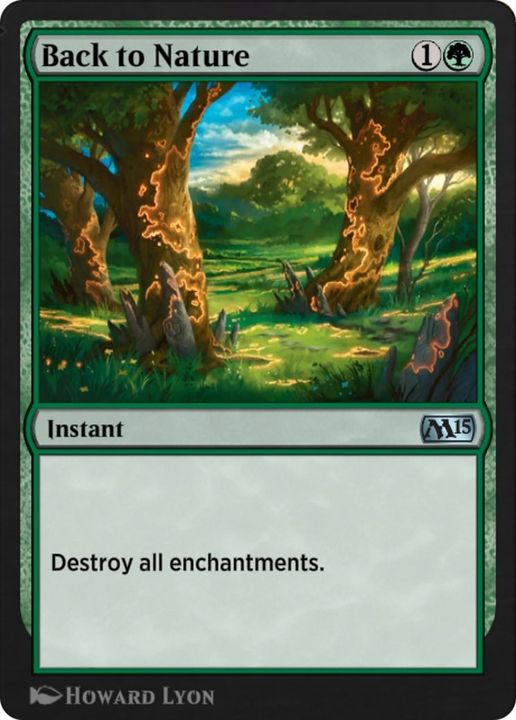 Back to Nature in the group Magic the Gathering / Types / Colors / Green at Proxyprinters.com (48391)