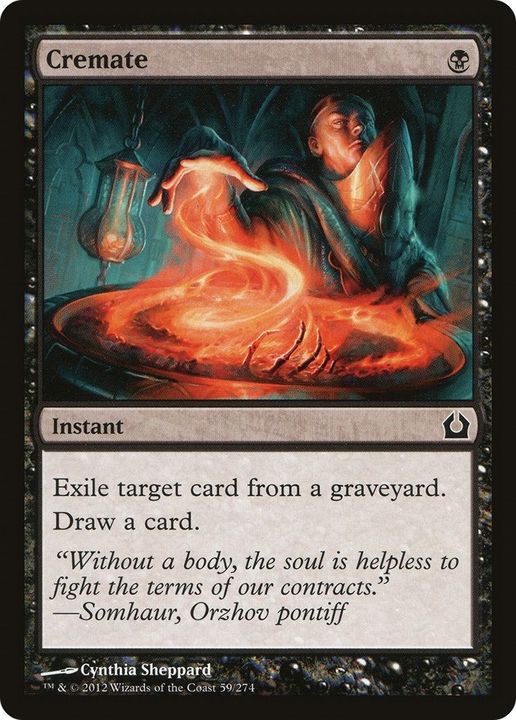 Cremate in the group Magic the Gathering / Types / Colors / Black at Proxyprinters.com (484)