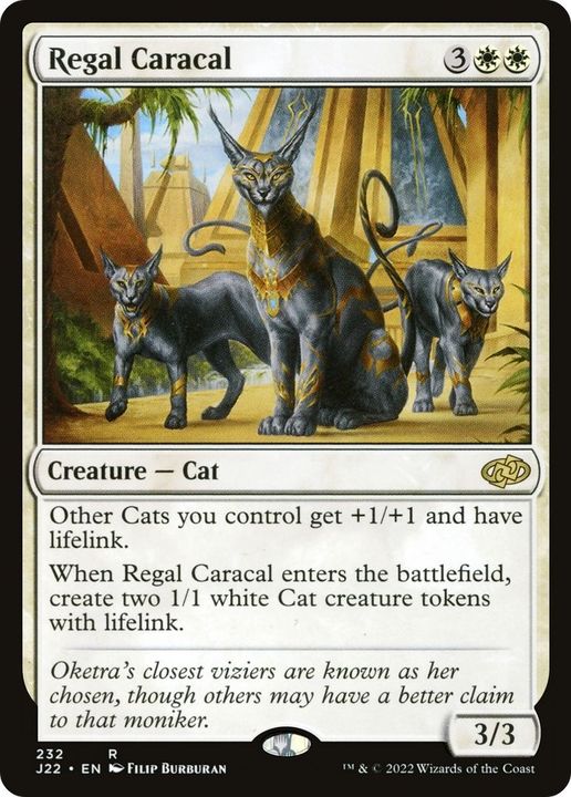 Regal Caracal in the group Magic the Gathering / Types / Colors / White at Proxyprinters.com (48441)