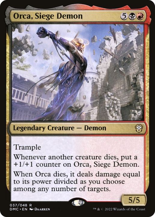 Orca, Siege Demon in the group Magic the Gathering / Types / Colors / Multicolors / B, R at Proxyprinters.com (48442)