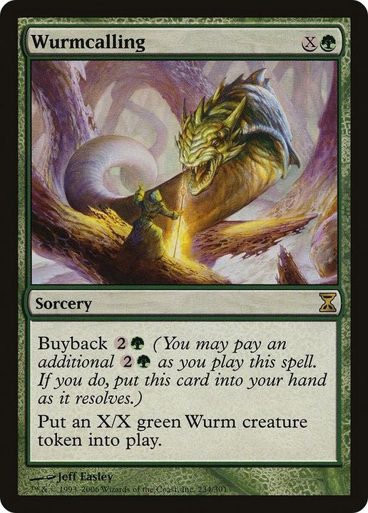 Wurmcalling in the group Magic the Gathering / Types / Colors / Green at Proxyprinters.com (48524)