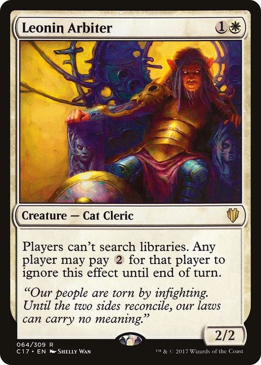 Leonin Arbiter in the group Magic the Gathering / Types / Colors / White at Proxyprinters.com (48528)