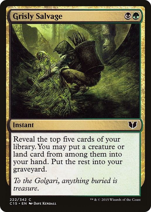 Grisly Salvage in the group Magic the Gathering / Types / Colors / Multicolors / B, G at Proxyprinters.com (48547)