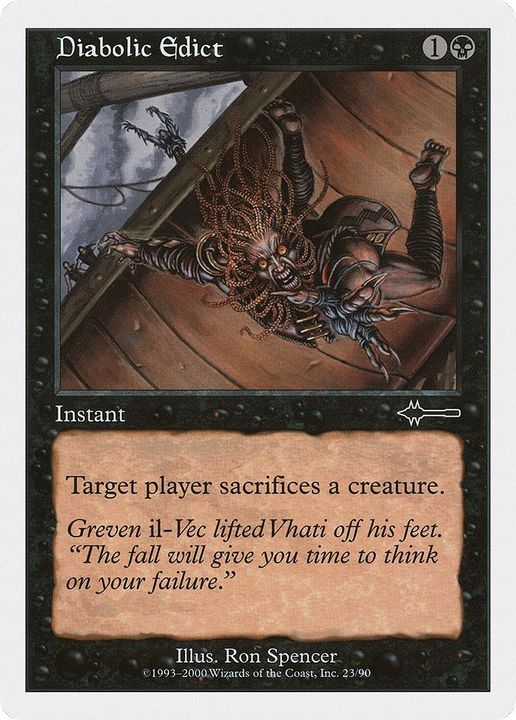 Diabolic Edict in the group Magic the Gathering / Types / Colors / Black at Proxyprinters.com (48568)