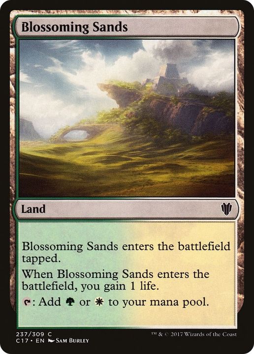 Blossoming Sands in the group Magic the Gathering / Sets / Commander 2017 at Proxyprinters.com (48598)