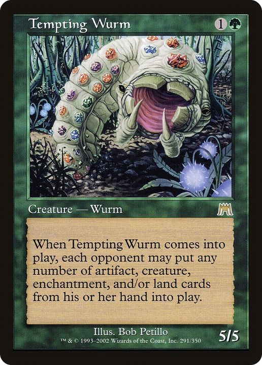 Tempting Wurm in the group Magic the Gathering / Types / Colors / Green at Proxyprinters.com (48604)