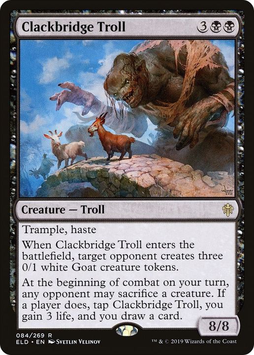 Clackbridge Troll in the group Magic the Gathering / Sets / Throne of Eldraine at Proxyprinters.com (48628)