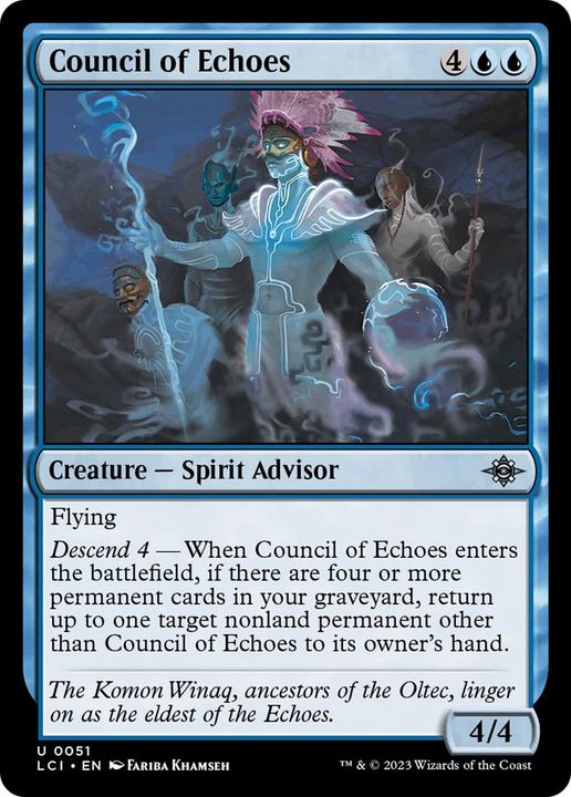 Council of Echoes in the group Magic the Gathering / Types / Colors / Blue at Proxyprinters.com (48668)