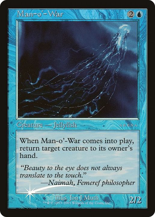 Man-o'-War in the group Magic the Gathering / Sets / Arena League 2002 at Proxyprinters.com (48708)