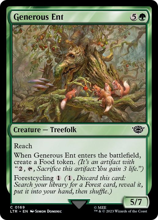 Generous Ent in the group Magic the Gathering / Sets / The Lord of the Rings: Tales of Middle-earth at Proxyprinters.com (48717)