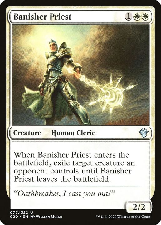 Banisher Priest in the group Magic the Gathering / Sets / Commander 2020 at Proxyprinters.com (48718)