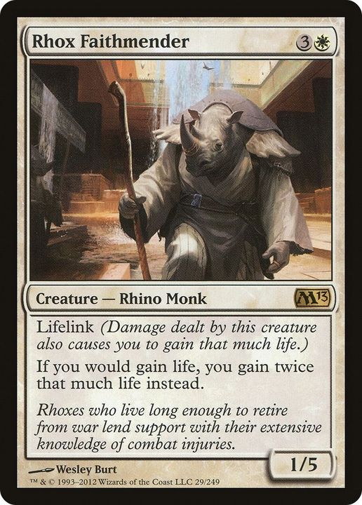 Rhox Faithmender in the group Magic the Gathering / Types / Colors / White at Proxyprinters.com (48752)