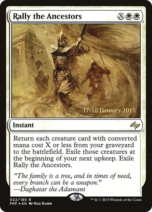 Rally the Ancestors in the group Magic the Gathering / Types / Colors / White at Proxyprinters.com (48769)