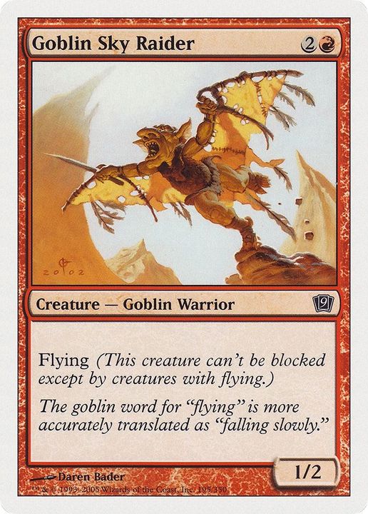 Goblin Sky Raider in the group Magic the Gathering / Sets / Ninth Edition at Proxyprinters.com (48775)