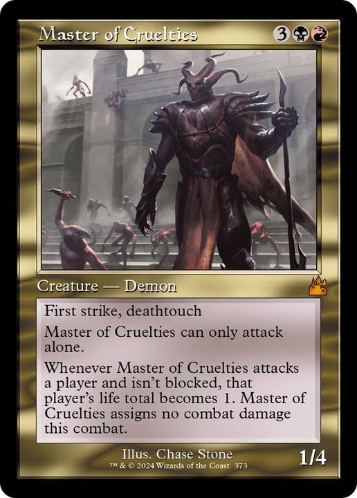 Master of Cruelties in the group Magic the Gathering / Types / Colors / Multicolors / B, R at Proxyprinters.com (4880)