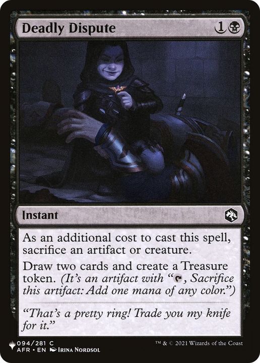 Deadly Dispute in the group Magic the Gathering / Types / Colors / Black at Proxyprinters.com (48800)