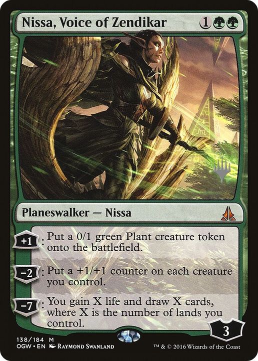 Nissa, Voice of Zendikar in the group Magic the Gathering / Types / Colors / Green at Proxyprinters.com (48833)