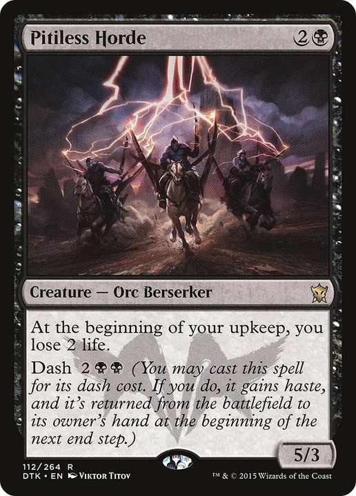 Pitiless Horde in the group Magic the Gathering / Types / Colors / Black at Proxyprinters.com (48834)