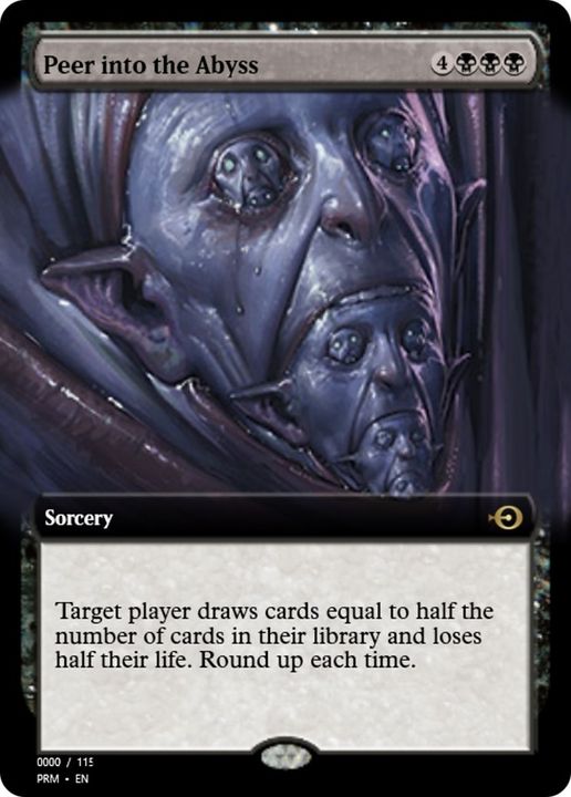 Peer into the Abyss in the group Magic the Gathering / Types / Colors / Black at Proxyprinters.com (48841)