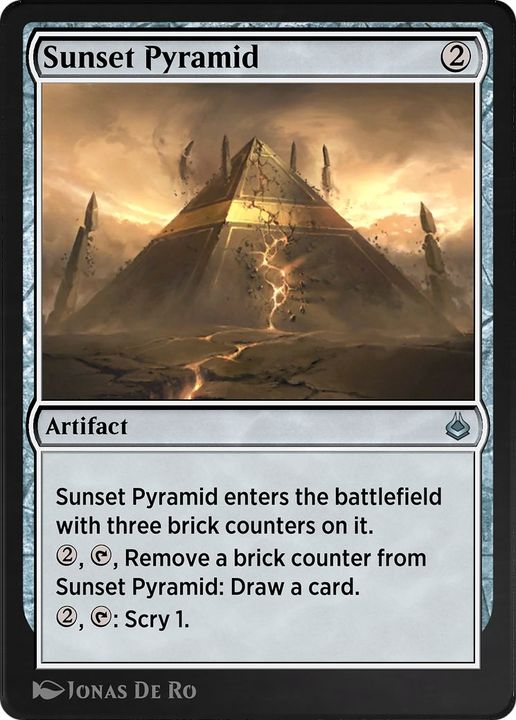 Sunset Pyramid in the group Magic the Gathering / Types / Artifacts / Artifact at Proxyprinters.com (4886)