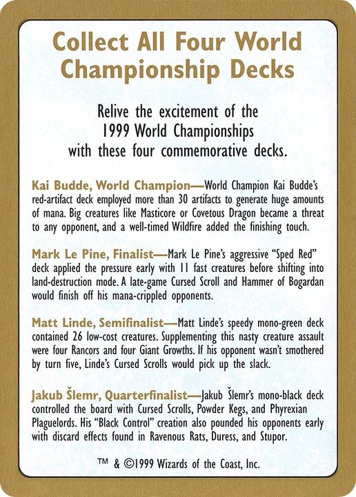 1999 World Championships Ad in the group Advanced search at Proxyprinters.com (48862)