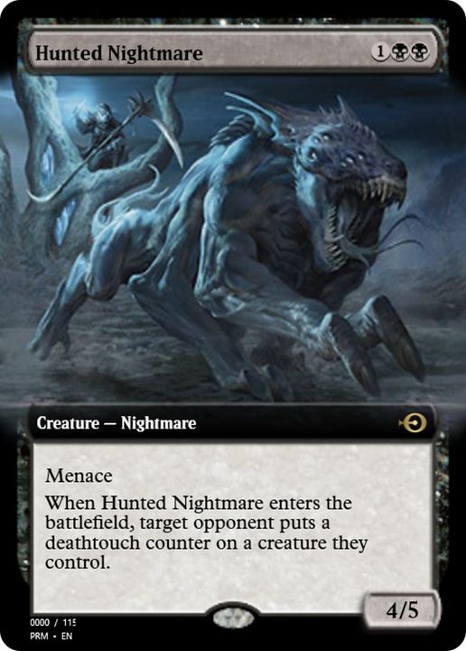 Hunted Nightmare in the group Magic the Gathering / Types / Colors / Black at Proxyprinters.com (48874)