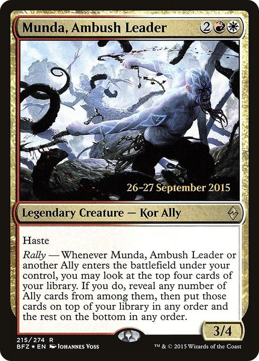 Munda, Ambush Leader in the group Magic the Gathering / Types / Colors / Multicolors / R, W at Proxyprinters.com (48875)