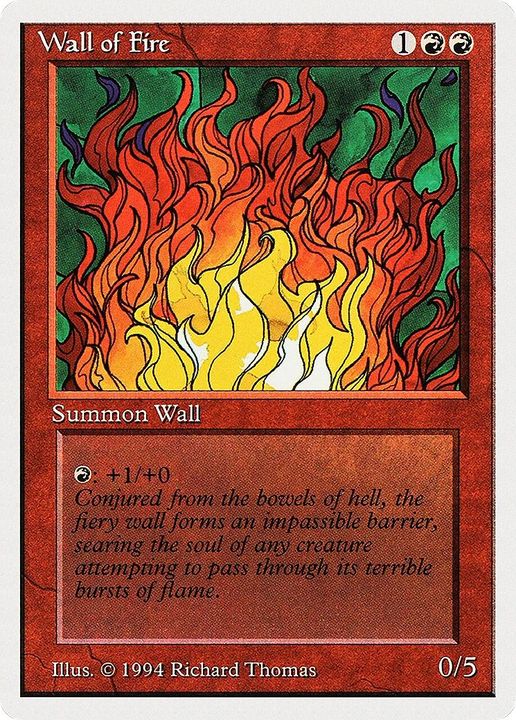 Wall of Fire in the group Magic the Gathering / Sets / Summer Magic / Edgar at Proxyprinters.com (48889)