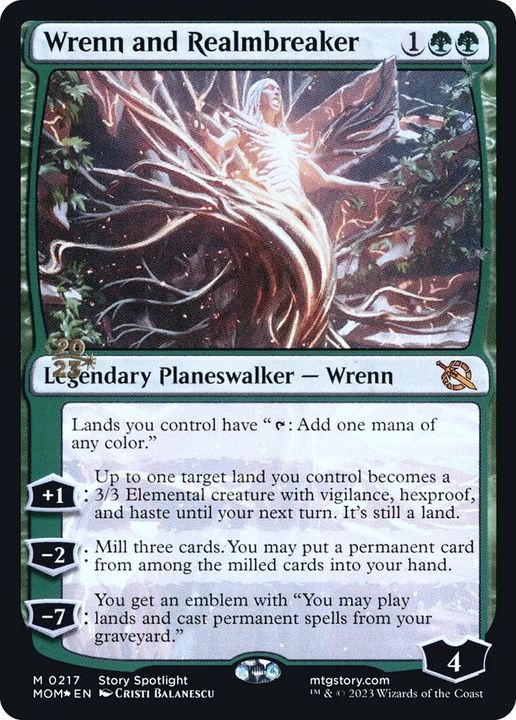 Wrenn and Realmbreaker in the group Magic the Gathering / Types / Colors / Green at Proxyprinters.com (48906)