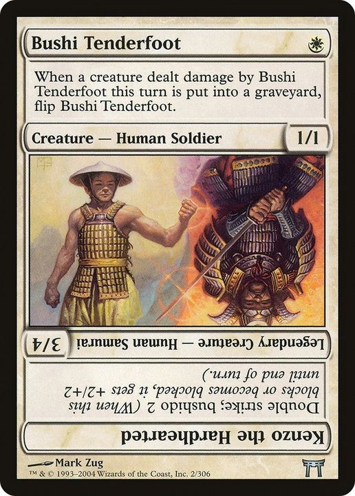 Bushi Tenderfoot // Kenzo the Hardhearted in the group Magic the Gathering / Types / Creatures / Human at Proxyprinters.com (48908)