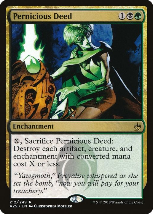 Pernicious Deed in the group Magic the Gathering / Types / Colors / Multicolors / B, G at Proxyprinters.com (48920)