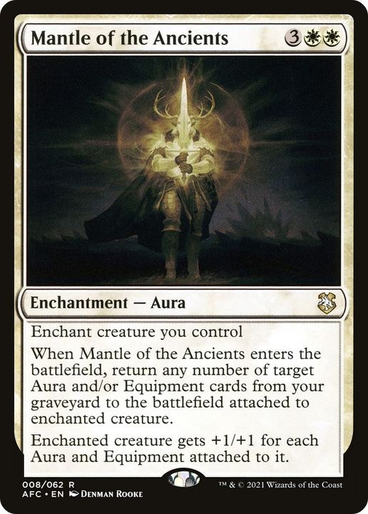 Mantle of the Ancients in the group Magic the Gathering / Types / Colors / White at Proxyprinters.com (48961)