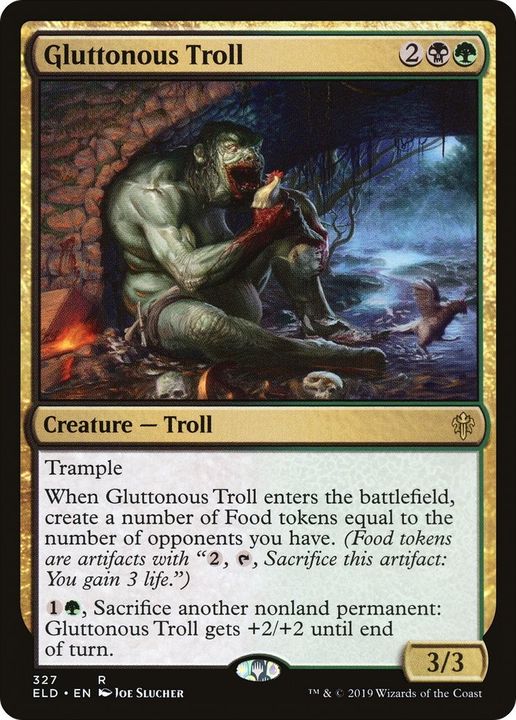 Gluttonous Troll in the group Magic the Gathering / Sets / Throne of Eldraine at Proxyprinters.com (48978)