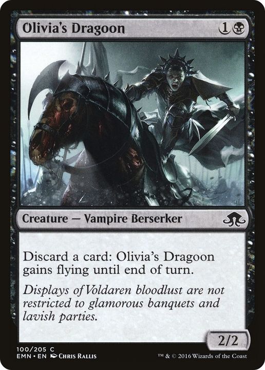 Olivia's Dragoon in the group Magic the Gathering / Types / Colors / Black at Proxyprinters.com (48983)