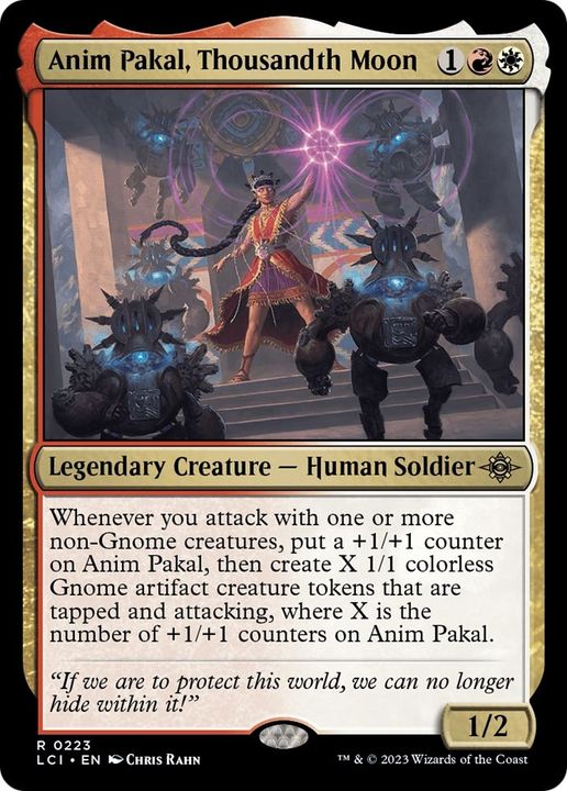 Anim Pakal, Thousandth Moon in the group Magic the Gathering / Types / Colors / Multicolors / R, W at Proxyprinters.com (48998)