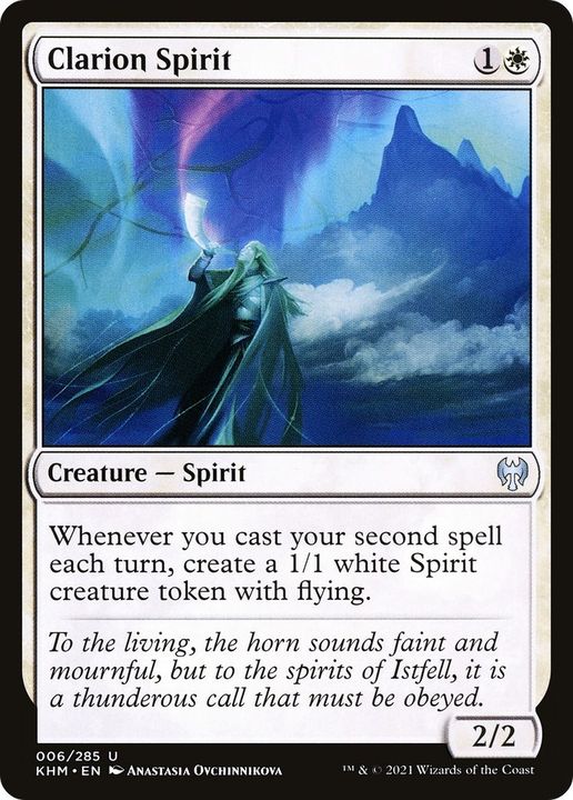 Clarion Spirit in the group Magic the Gathering / Types / Colors / White at Proxyprinters.com (49038)