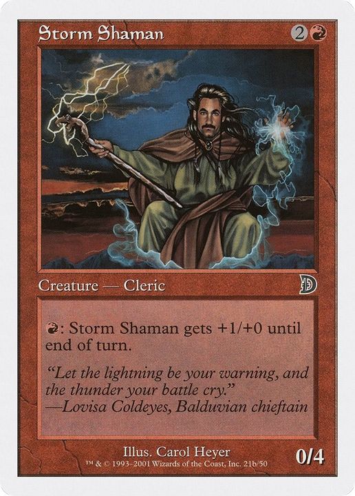 Storm Shaman in the group Magic the Gathering / Types / Creatures / Human at Proxyprinters.com (49041)