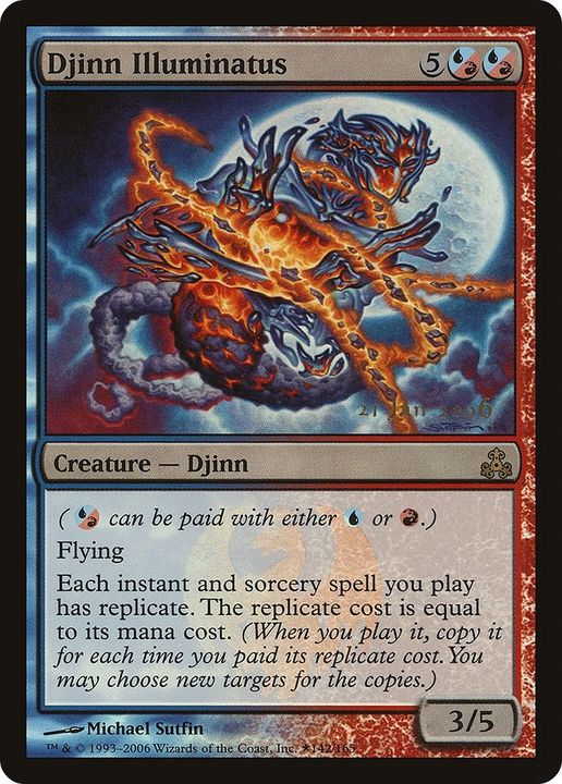 Djinn Illuminatus in the group Magic the Gathering / Types / Colors / Multicolors / R, U at Proxyprinters.com (49050)