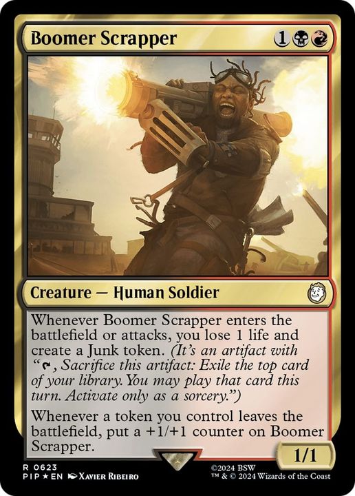 Boomer Scrapper in the group Magic the Gathering / Types / Colors / Multicolors / B, R at Proxyprinters.com (49071)