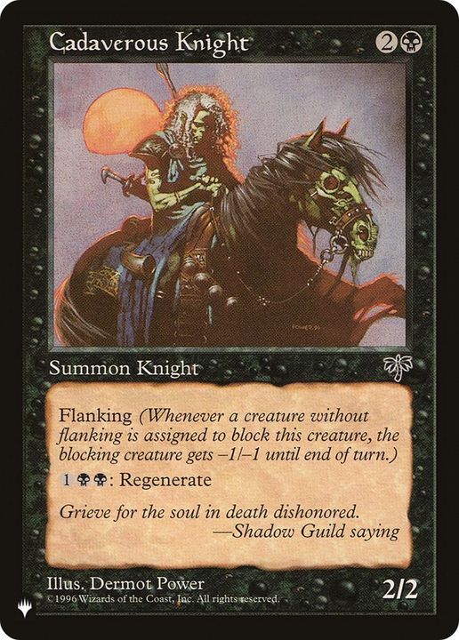 Cadaverous Knight in the group Magic the Gathering / Types / Creatures / Zombie at Proxyprinters.com (49104)