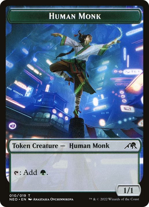 Human Monk in the group Magic the Gathering / Sets / Kamigawa: Neon Dynasty Tokens at Proxyprinters.com (49107)