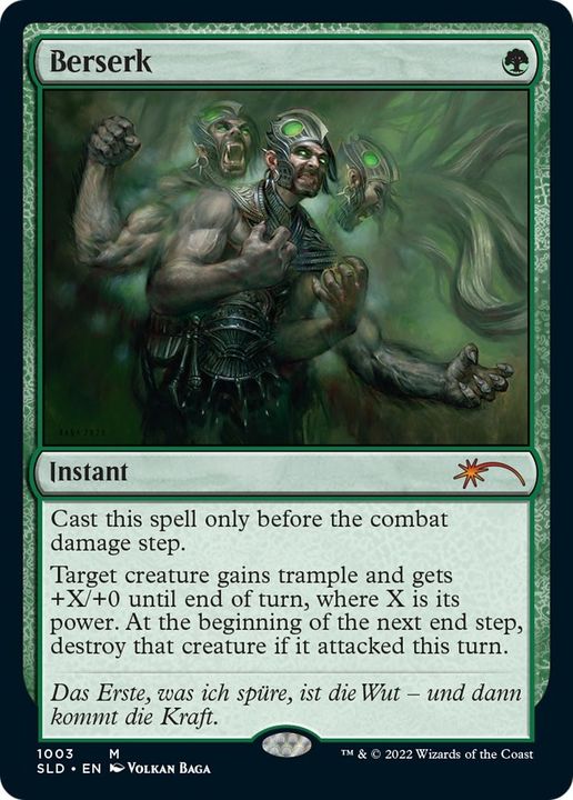 Berserk in the group Magic the Gathering / Types / Colors / Green at Proxyprinters.com (49132)